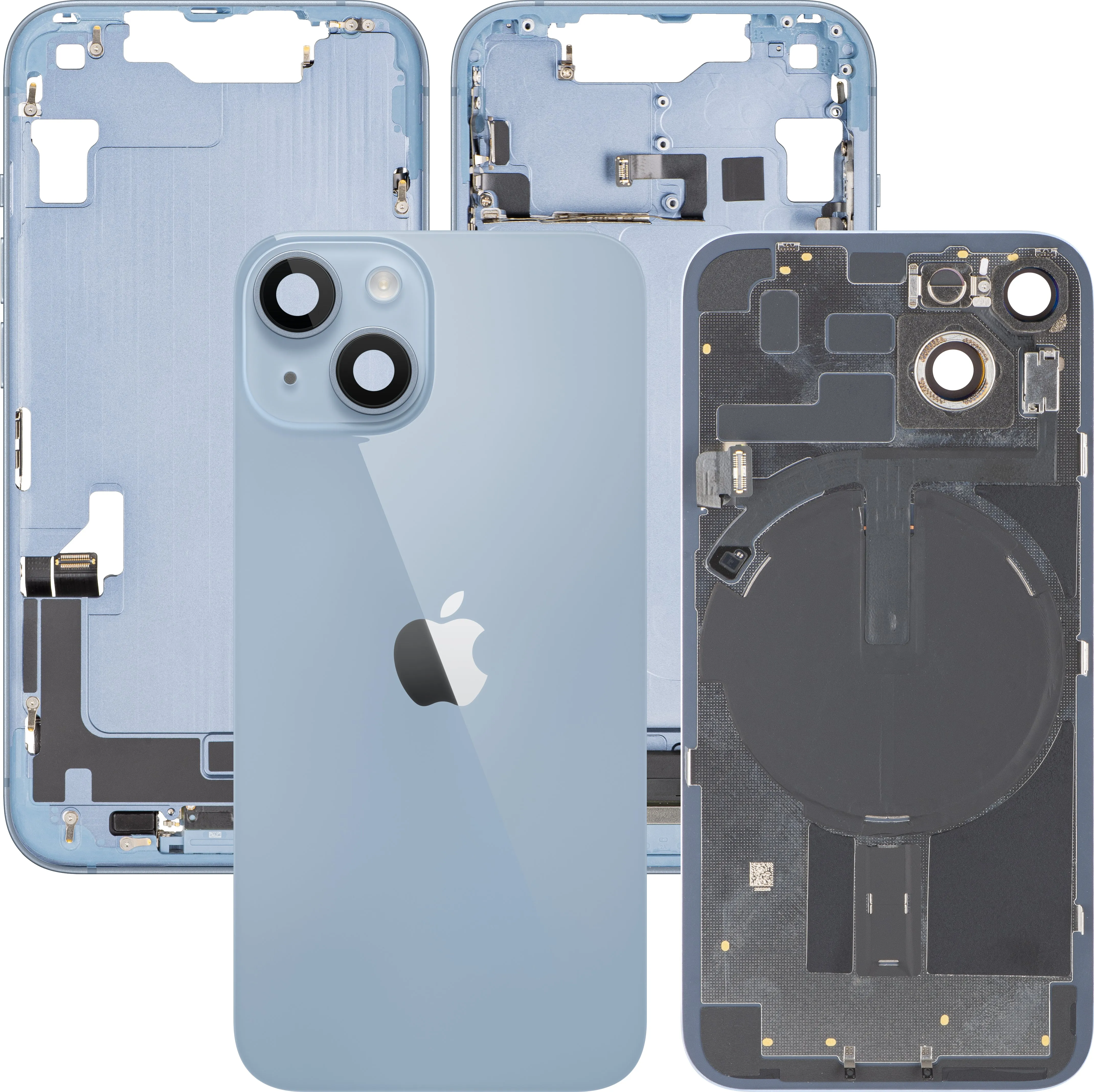Copertura Batteria Apple iPhone 14, Con Scocca Centrale, Parti Complete, Blu, Swap Premium - immagine 1