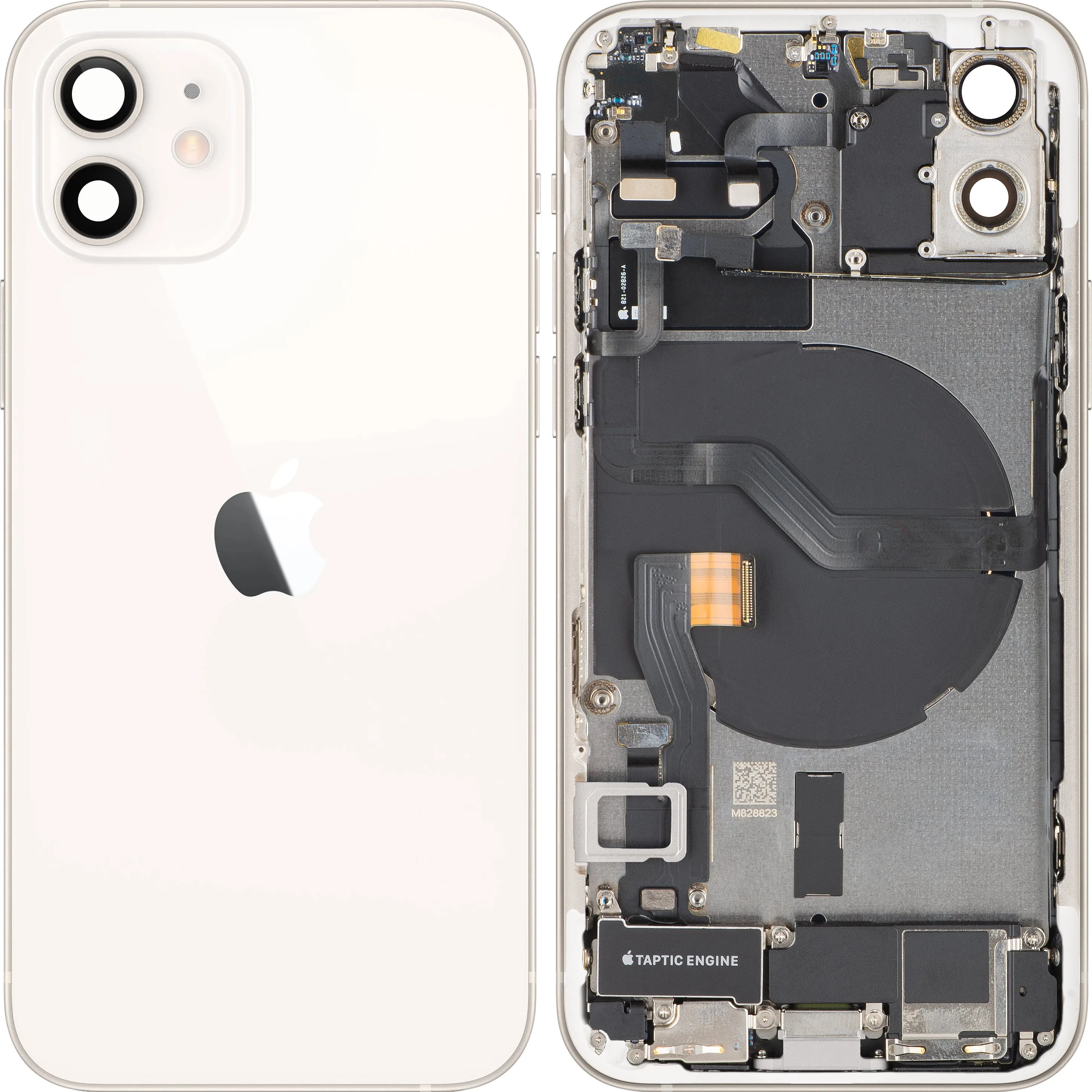 Copertura Batteria Apple iPhone 12, Con Scocca Centrale, Parti Complete, Bianco, Swap Premium - immagine 1