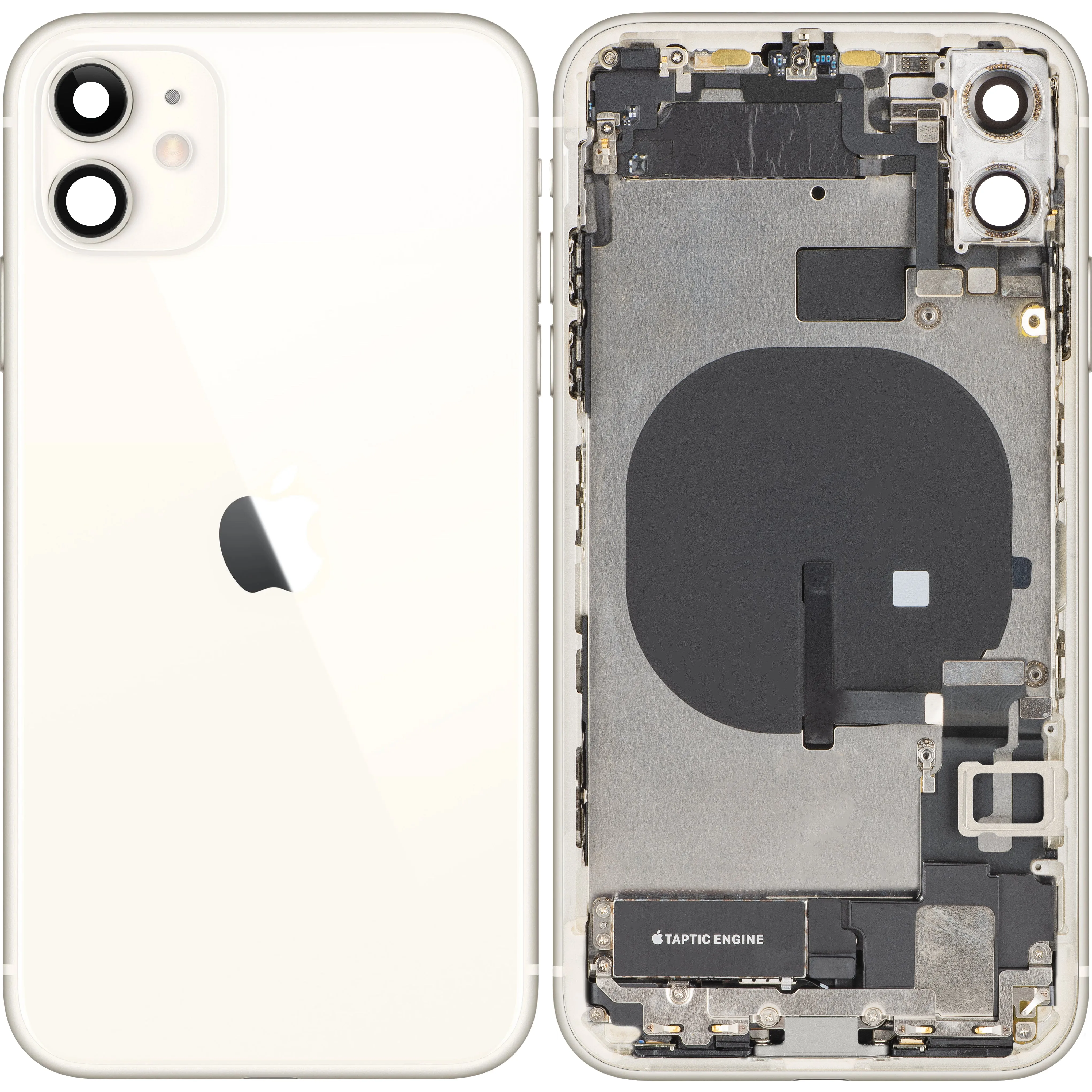 Copertura Batteria Apple iPhone 11, Con Scocca Centrale, Parti Complete, Bianco, Swap Premium - immagine 1