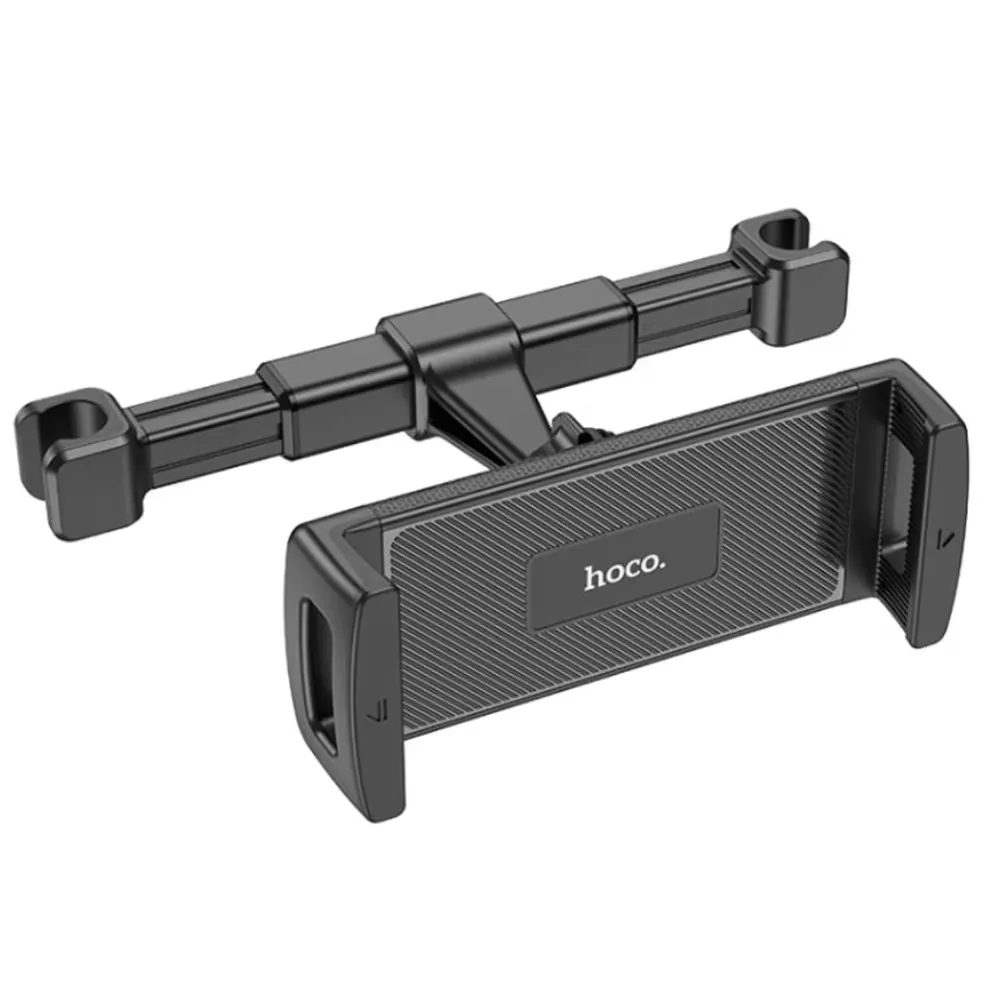 Supporto Auto Poggiatesta HOCO CA121 per Telefono / Tablet, 4.7inch - 10.5inch, Nero - immagine 1