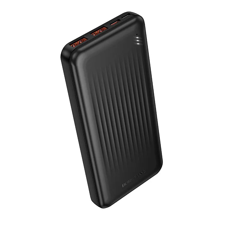 Batteria Esterna Borofone BJ80A Clever, 10000mAh, 22.5W, QC + PD, 1 x USB-C - 2 x USB-A, Nera - immagine 1