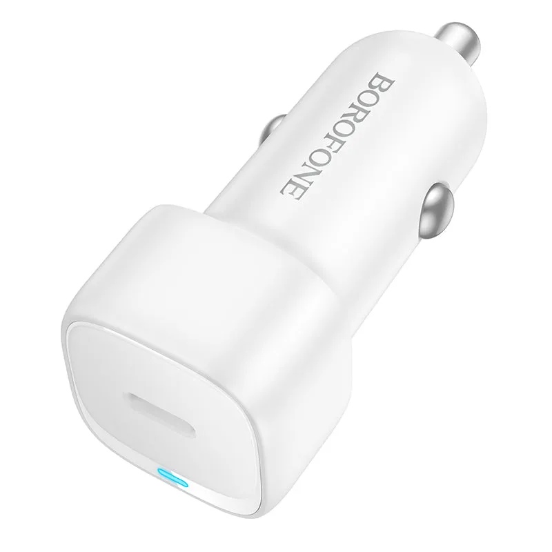 Caricabatterie Auto Borofone BZ34A Cloud, 20W, 3A, 1 x USB-C, Bianco - immagine 1