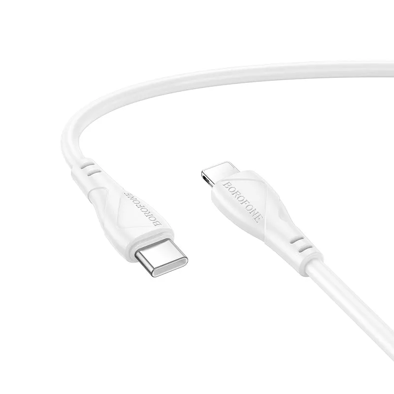 Cavo Dati e Ricarica USB-C - Lightning Borofone BX121 Energy, 27W, 1m, Bianco - immagine 1