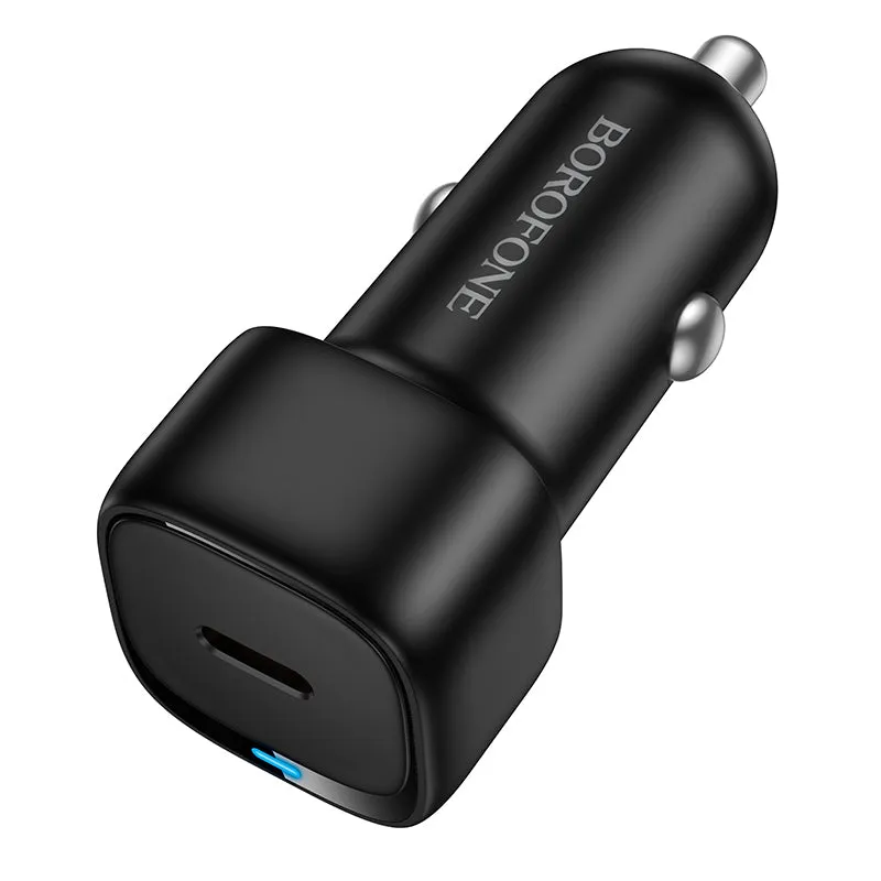 Caricabatterie Auto Borofone BZ34A Cloud, 20W, 3A, 1 x USB-C, Nero - immagine 1