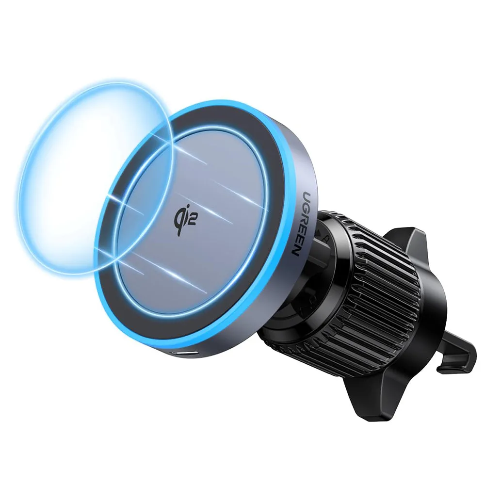 Caricabatterie Auto Wireless UGREEN W708, 15W, 1.67A, Nero - immagine 1