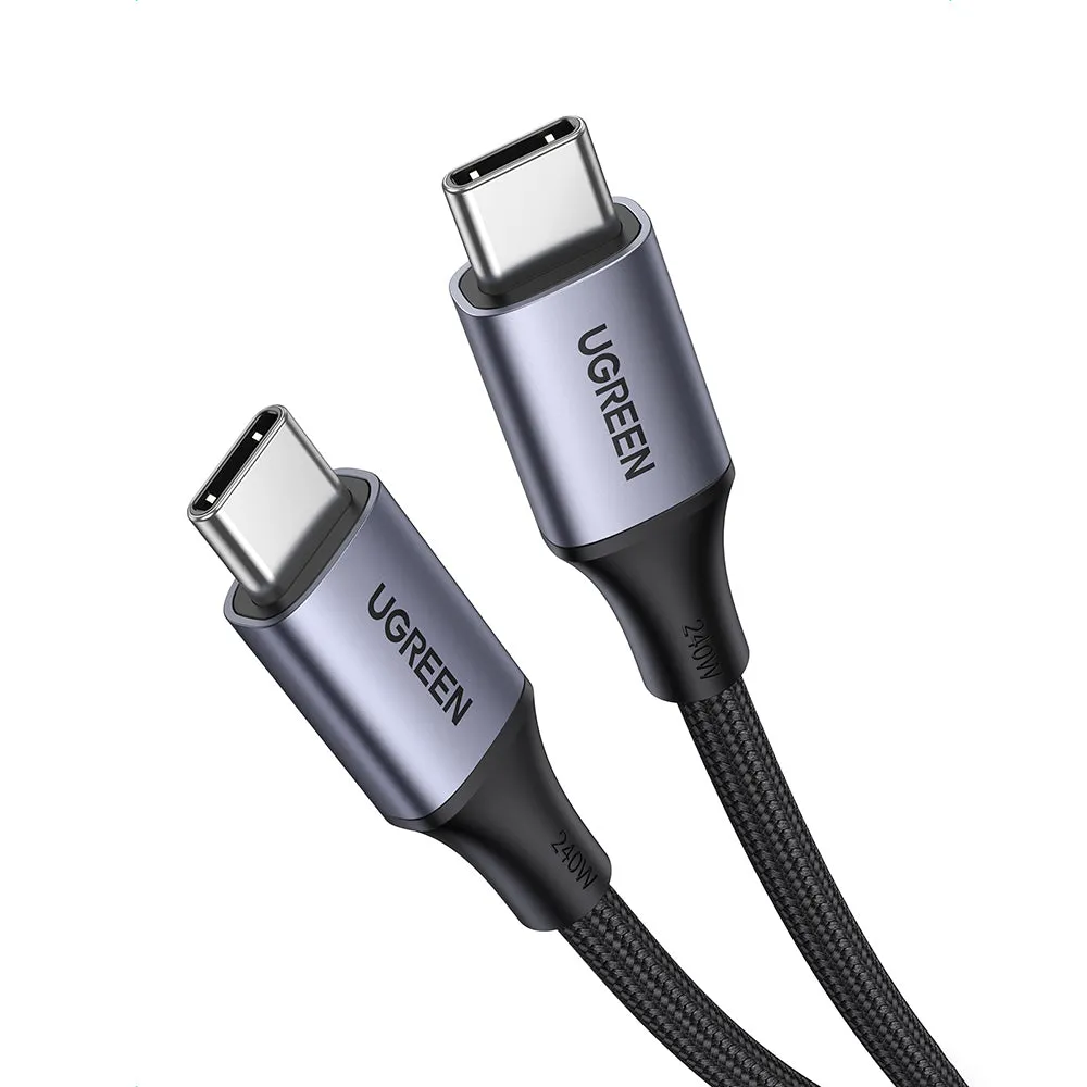 Cavo Dati e Ricarica USB-C - USB-C UGREEN US535, 240W, 1m, Grigio - immagine 1