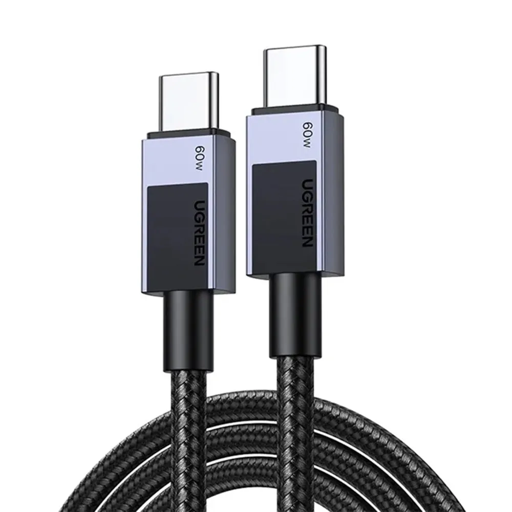 Cavo Dati e Ricarica USB-C - USB-C UGREEN L524, 60W, 1m, Grigio - immagine 1