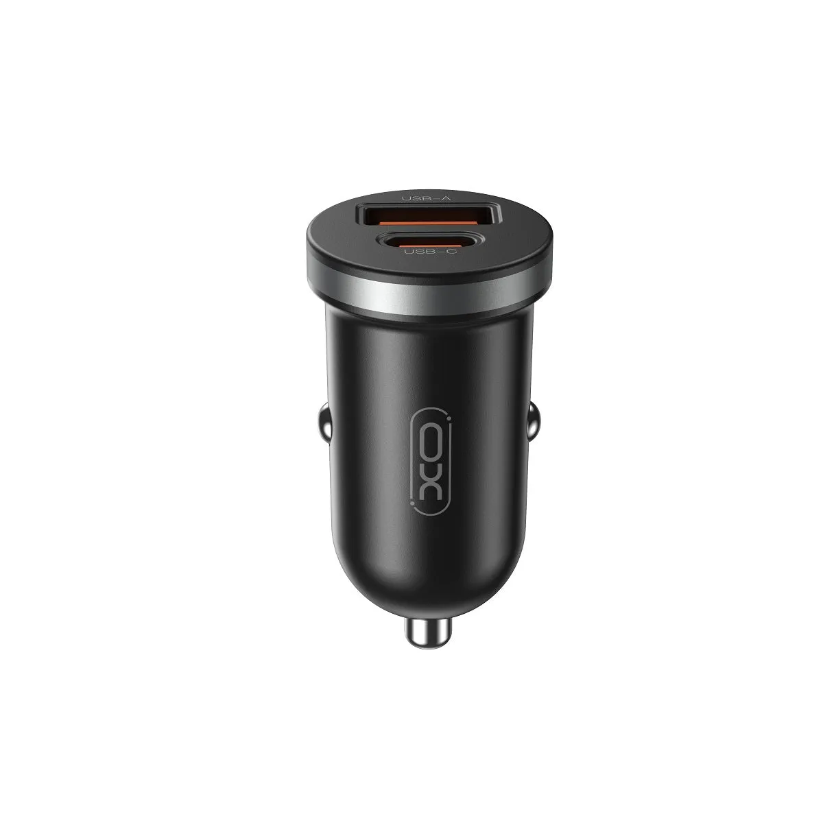 Caricabatterie Auto XO Design CC56, 30W, 3A, 1 x USB-A - 1 x USB-C, Nero - immagine 1