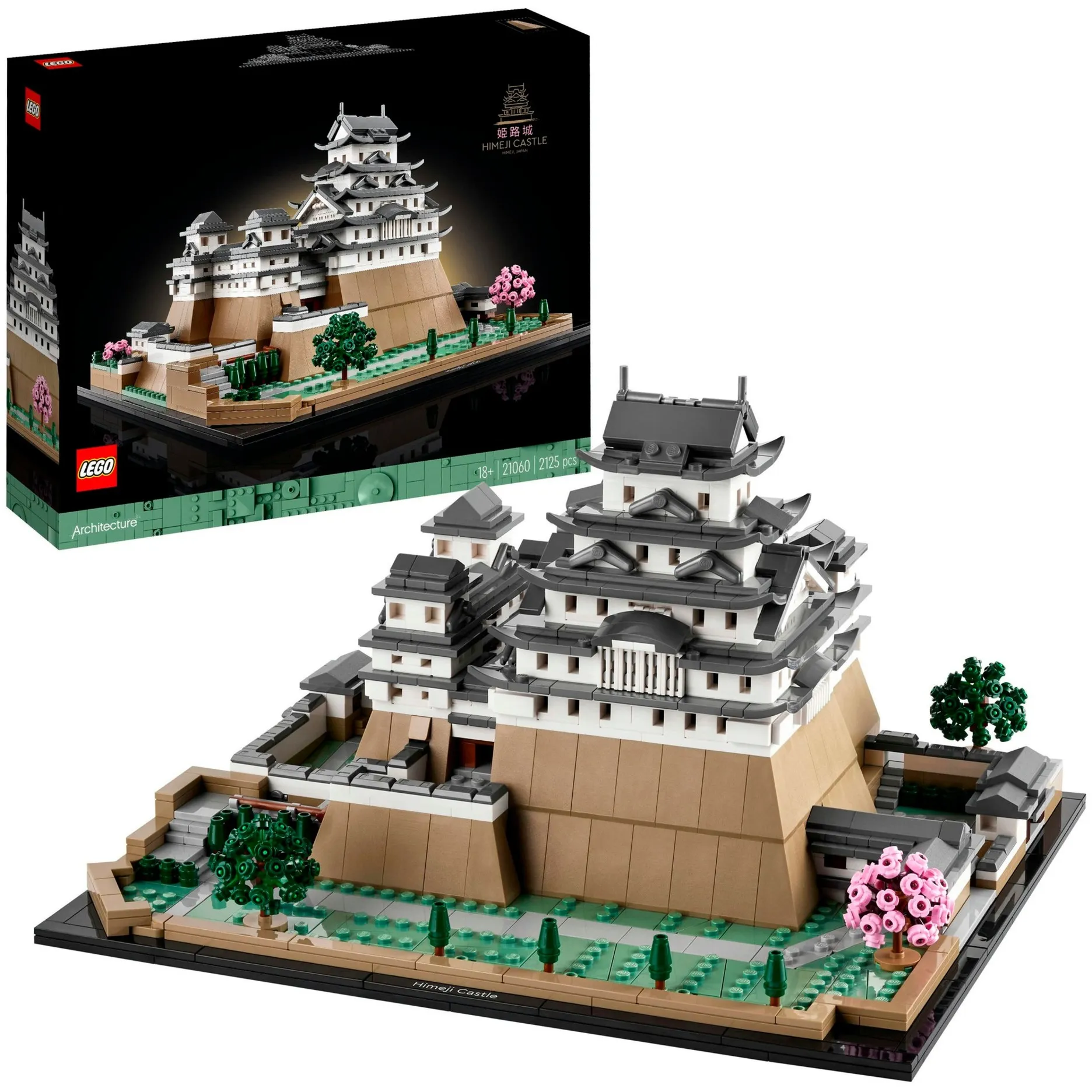 Architecture 21060 Castello di Himeji, Kit di Modellismo per Adulti, Collezione Monumenti, Albero Ciliegio in Fiore, Giochi di costruzione - immagine 1