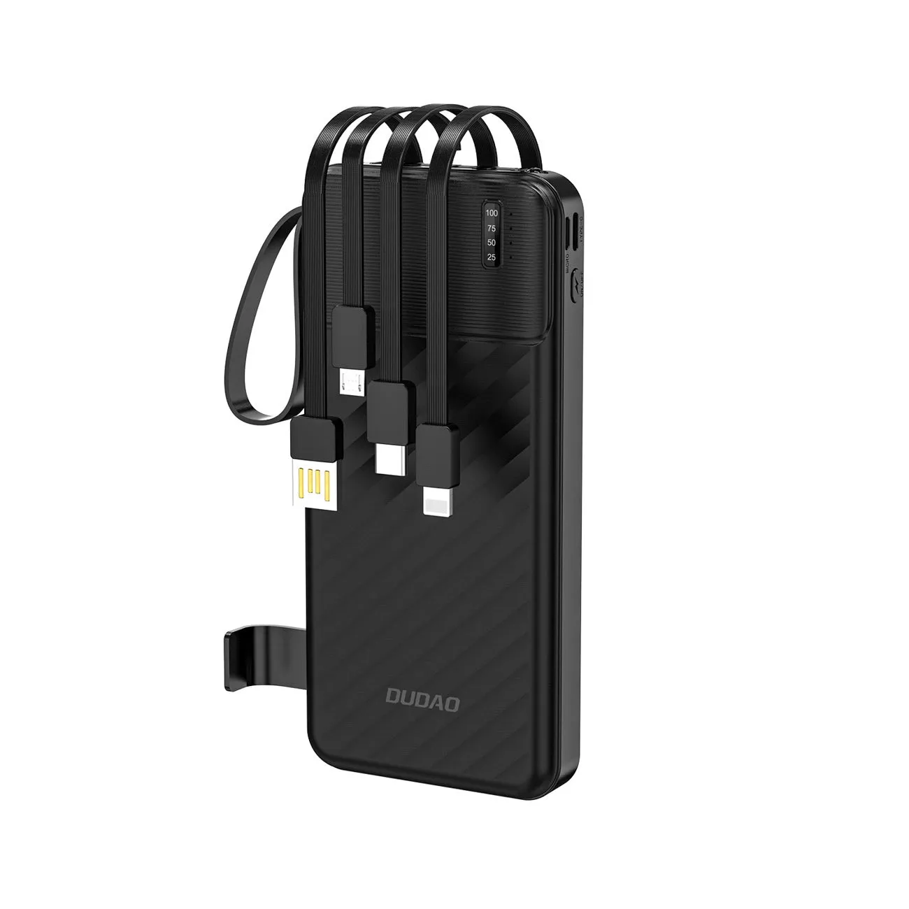 Batteria Esterna Dudao K11, 10000mAh, 10W, 1 x Lightning - 1 x microUSB - 1 x USB-A - 1 x USB-C, Nera - immagine 1