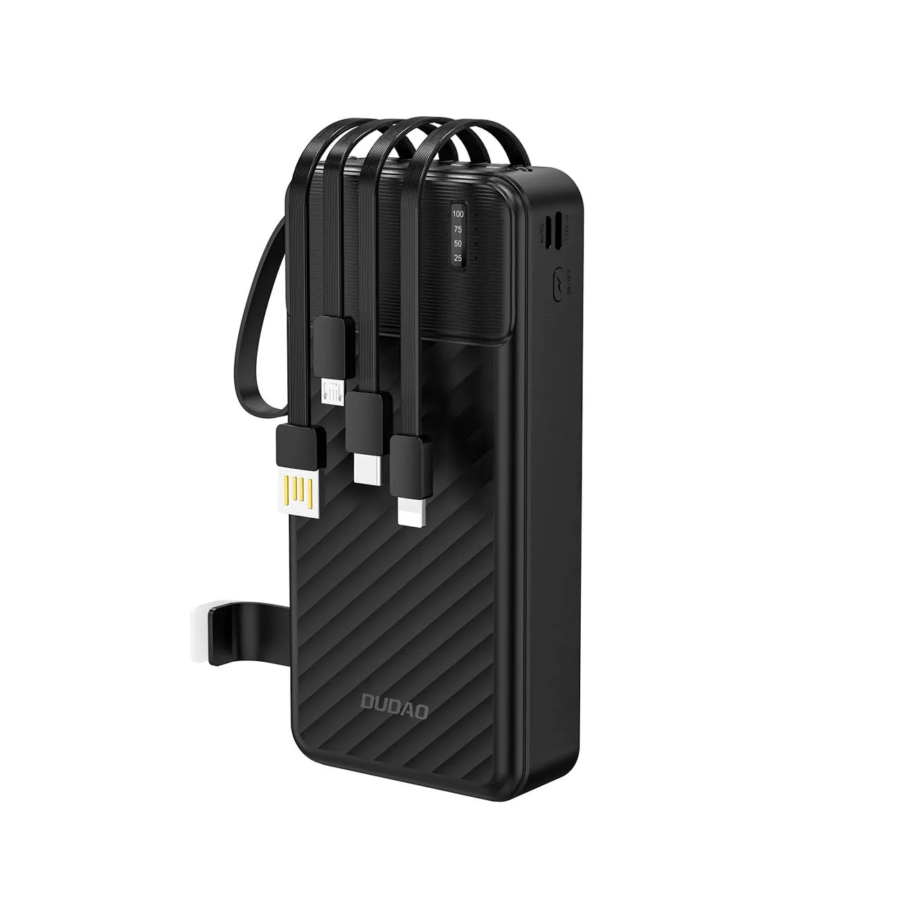 Batteria Esterna Dudao K11 Pro, 20000mAh, 10W, 1 x Lightning - 1 x microUSB - 1 x USB-A - 1 x USB-C, Nera - immagine 1