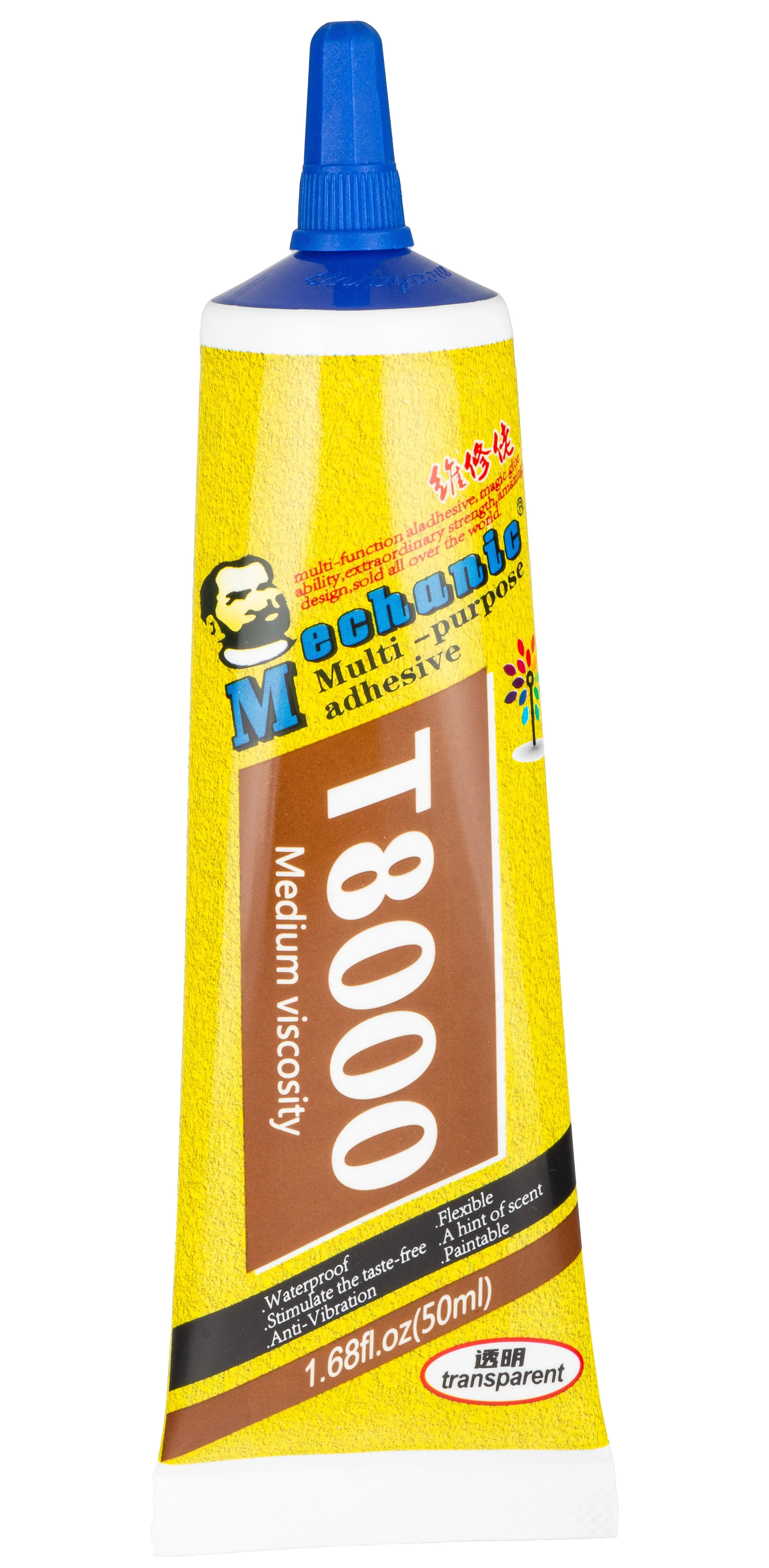 Colla Liquida Mechanic T-8000, 50ml, Trasparente - immagine 1