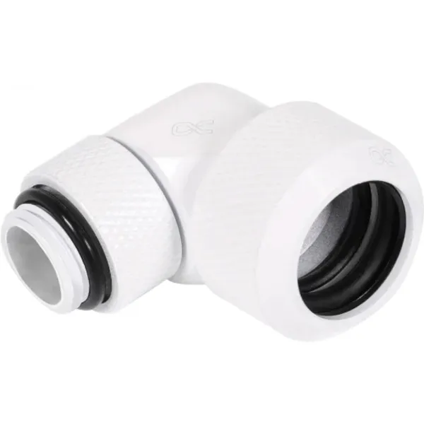 Raccordo a vite Eiszapfen 13mm HardTube girevole 90° G1/4 - Bianco, Connessione - immagine 1