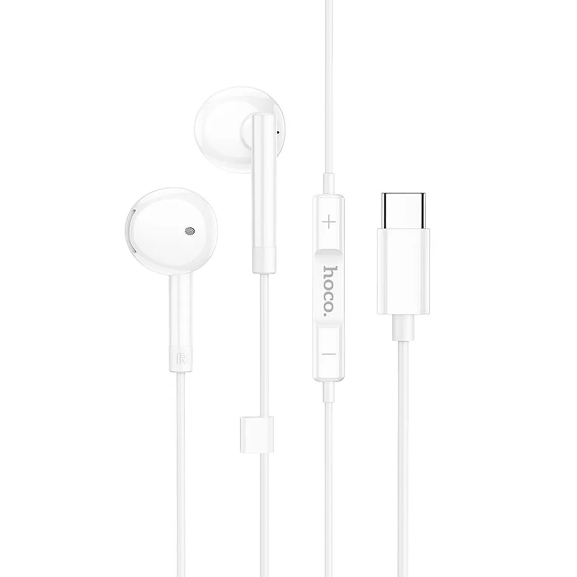Handsfree USB-C HOCO M95, Bianco - immagine 1