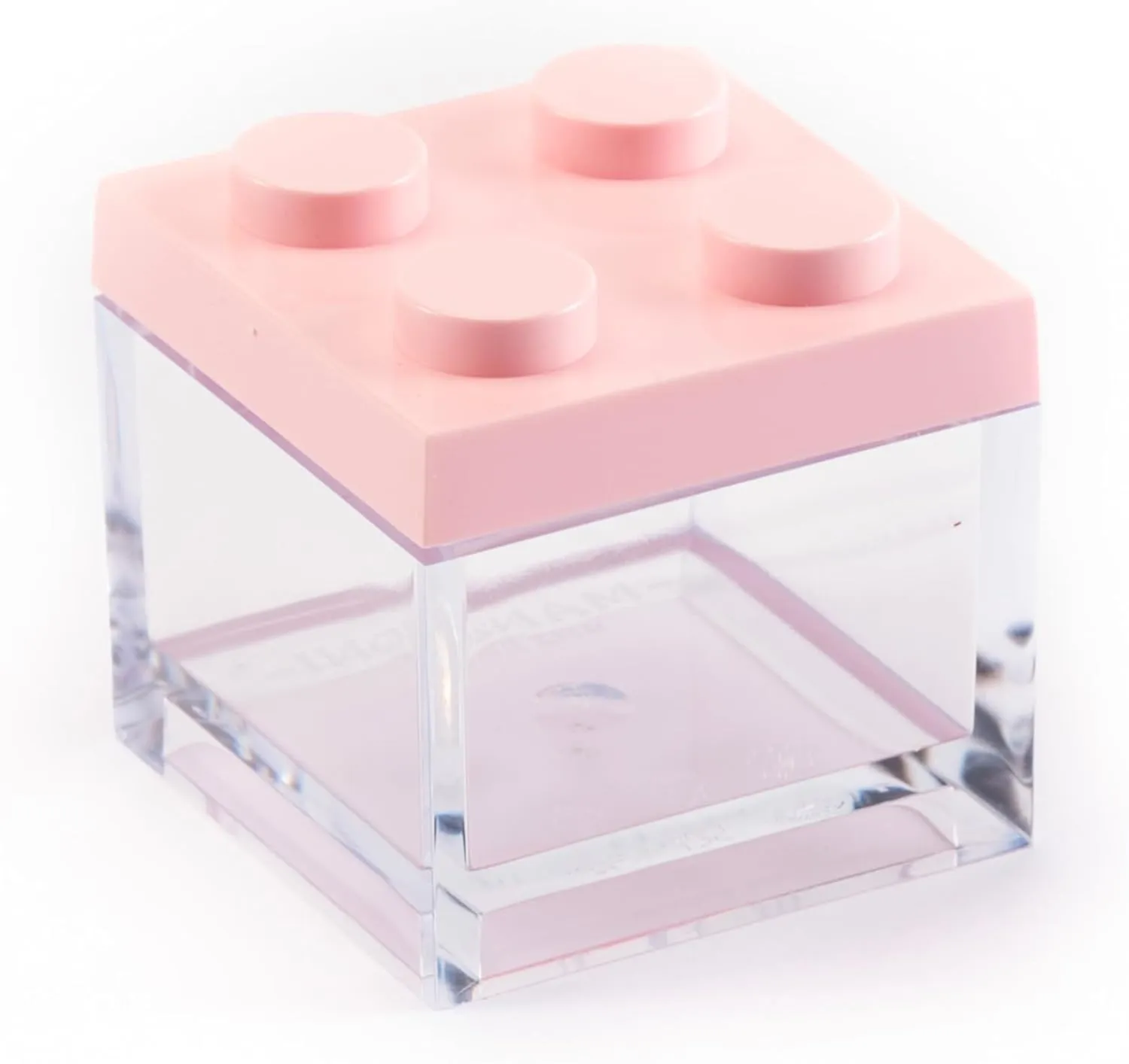 Manzoni Home - Contenitori Mattoncino - Set da 48 Pezzi colore Rosa - Ideali come Bomboniere per Matrimoni, Feste di Laurea e Decorazioni Creative - Made in Italy - immagine 1