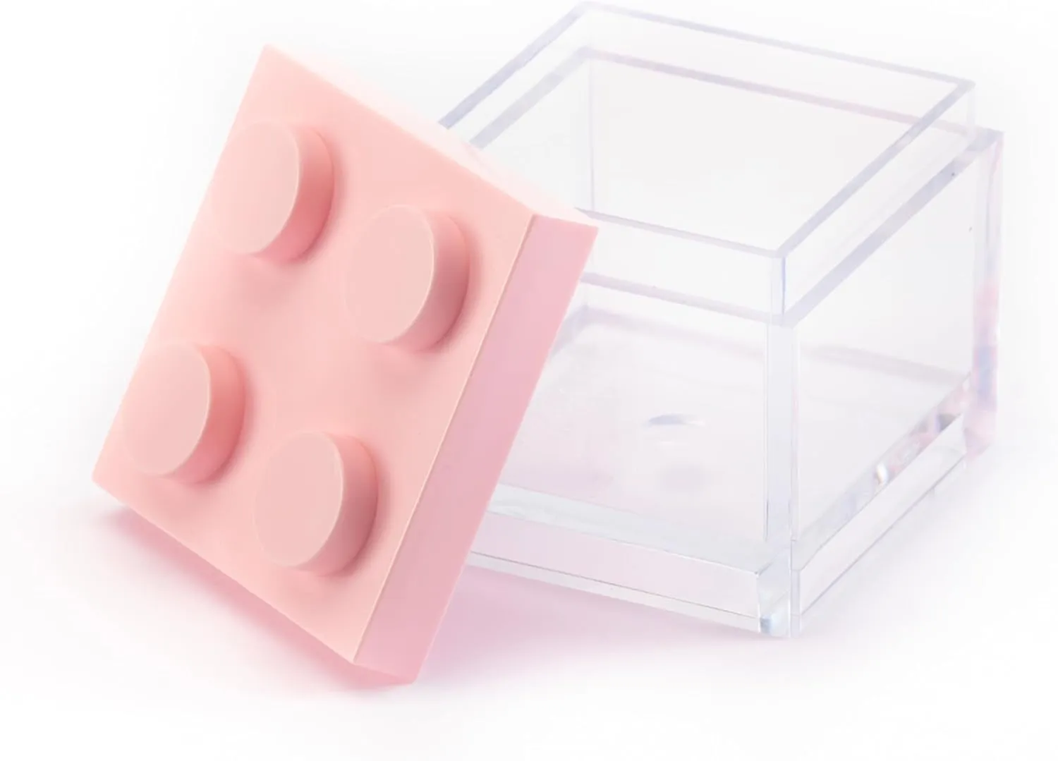 Manzoni Home - Contenitori Mattoncino - Set da 48 Pezzi colore Rosa - Ideali come Bomboniere per Matrimoni, Feste di Laurea e Decorazioni Creative - Made in Italy - immagine 2