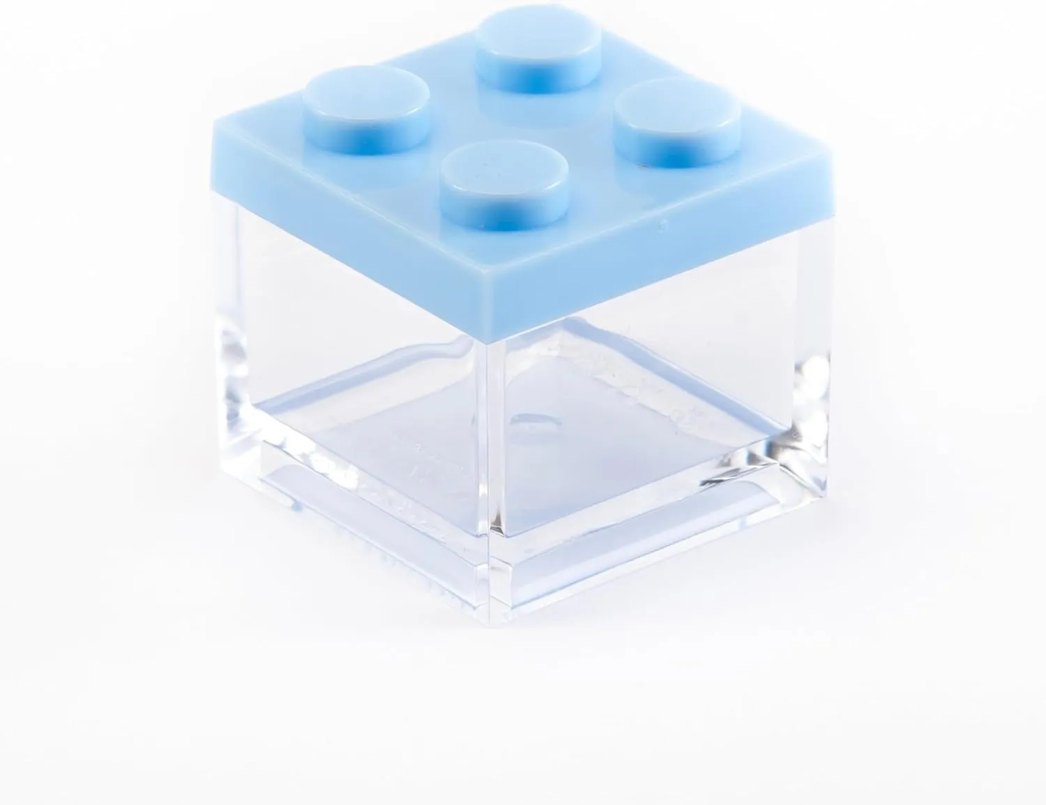 Manzoni Home - Contenitori Mattoncino - Set da 48 Pezzi colore Azzurro - Ideali come Bomboniere per Matrimoni, Feste di Laurea e Decorazioni Creative - Made in Italy - immagine 1