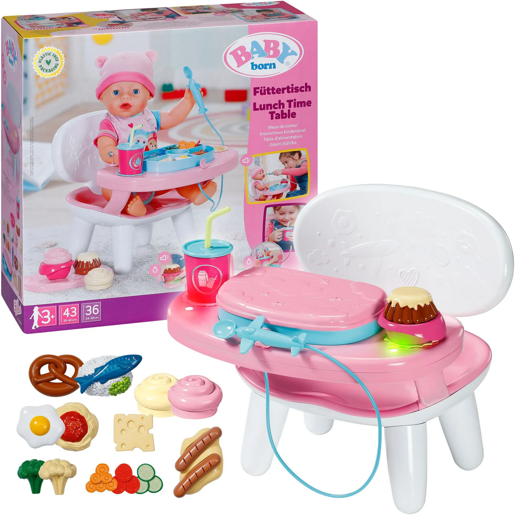 BABY born® Tavolo per la pappa, Bambole mobili - immagine 1