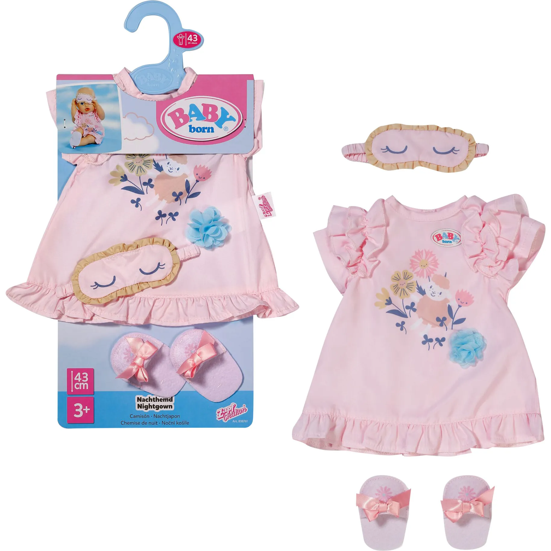 BABY born Night Gown 43cm, Accessori della bambola - immagine 1