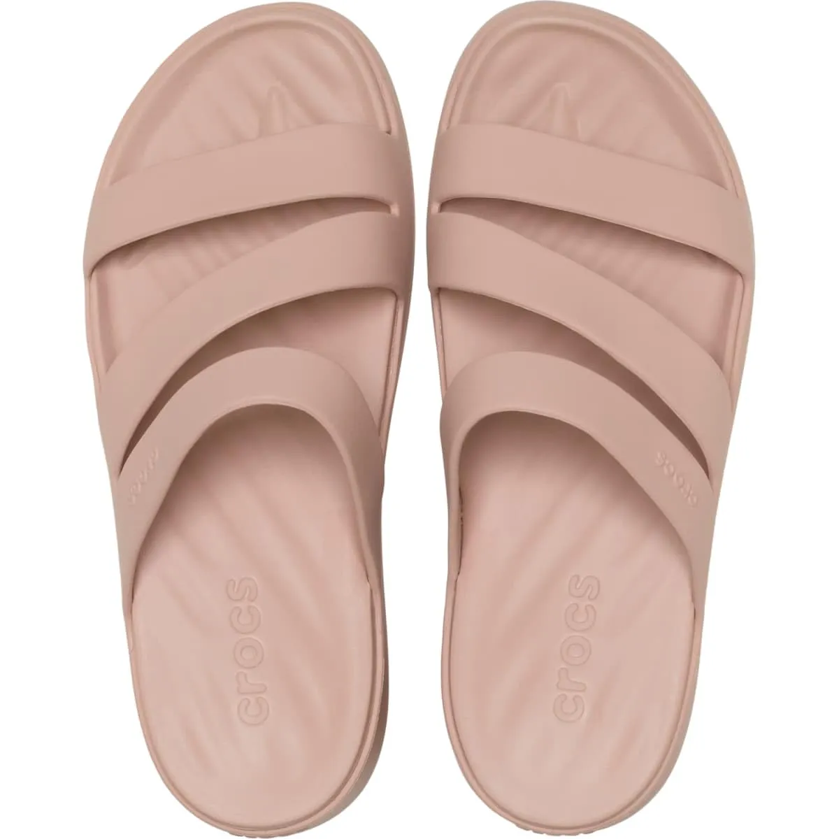 Crocs Getaway Strappy Sandalo, Rosa Cipria, Donna, EU 34-35 - immagine 3