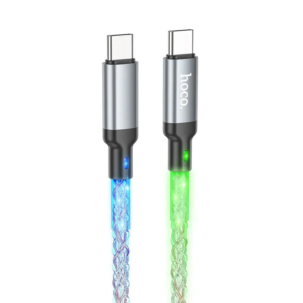 Cavo Dati e Ricarica USB-C - USB-C HOCO U112, 60W, 1m, Grigio - immagine 1