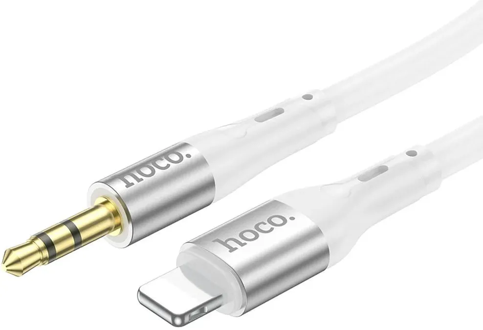Cavo Audio Lightning - 3.5mm HOCO UPA22, 1m, Bianco - immagine 1