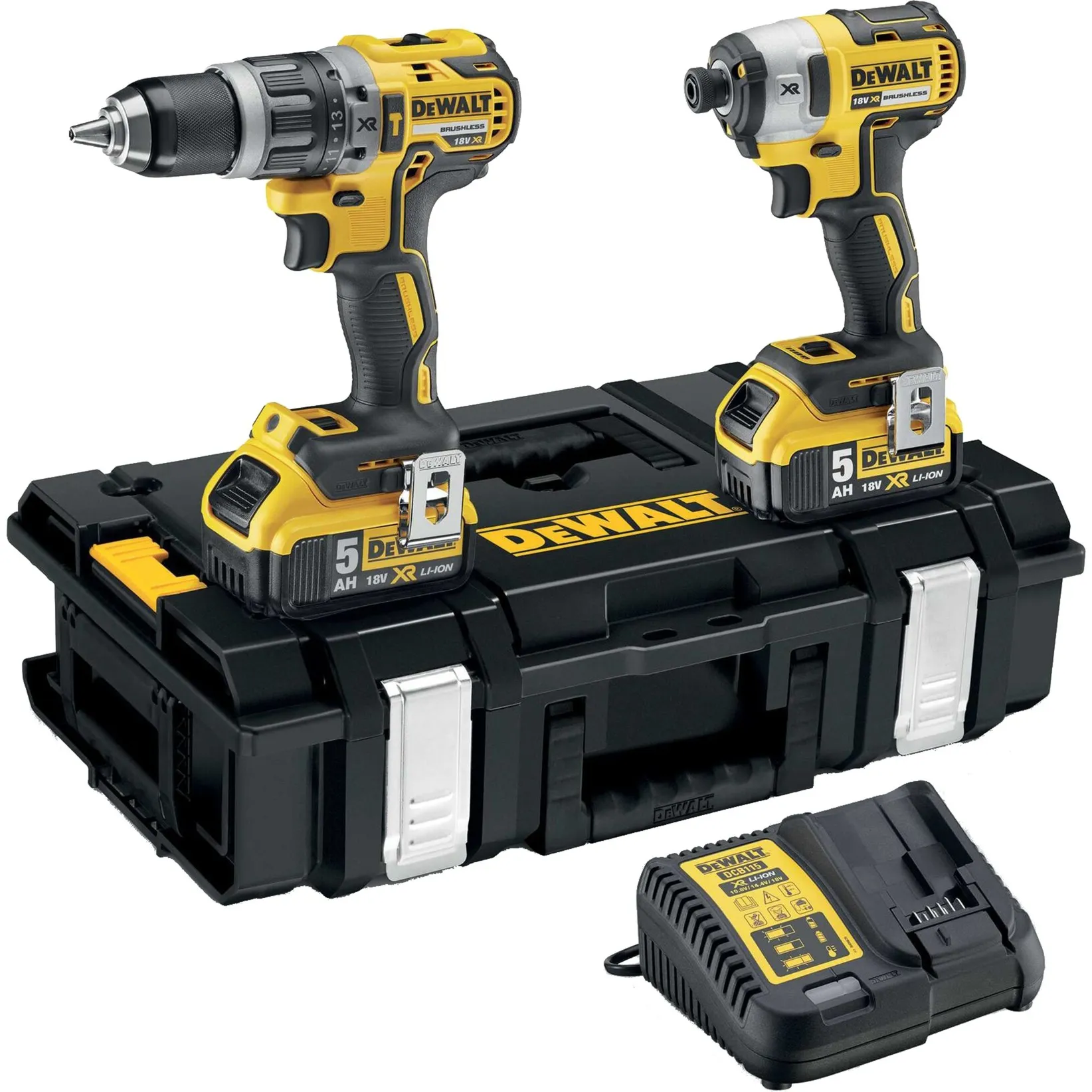 Trapano avvitatore a percussione a batteria DCK266P2 Set, 18V, 2 pezzi, Cordless - immagine 1