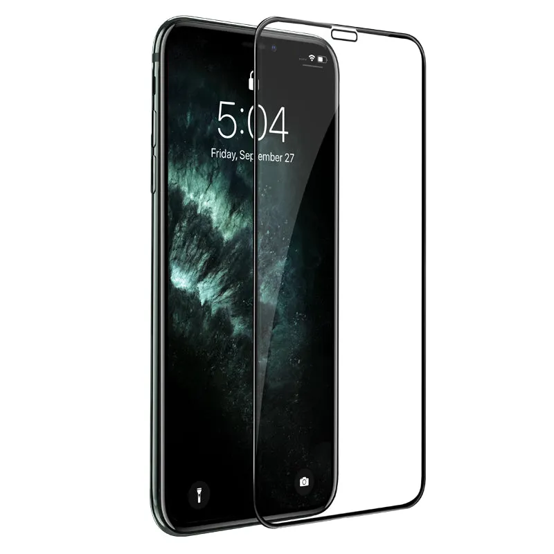 Pellicola Protettiva Schermo HOCO G16 per Apple iPhone 11 / XR, Vetro Temperato, Full Glue, 5D, Nera - immagine 1