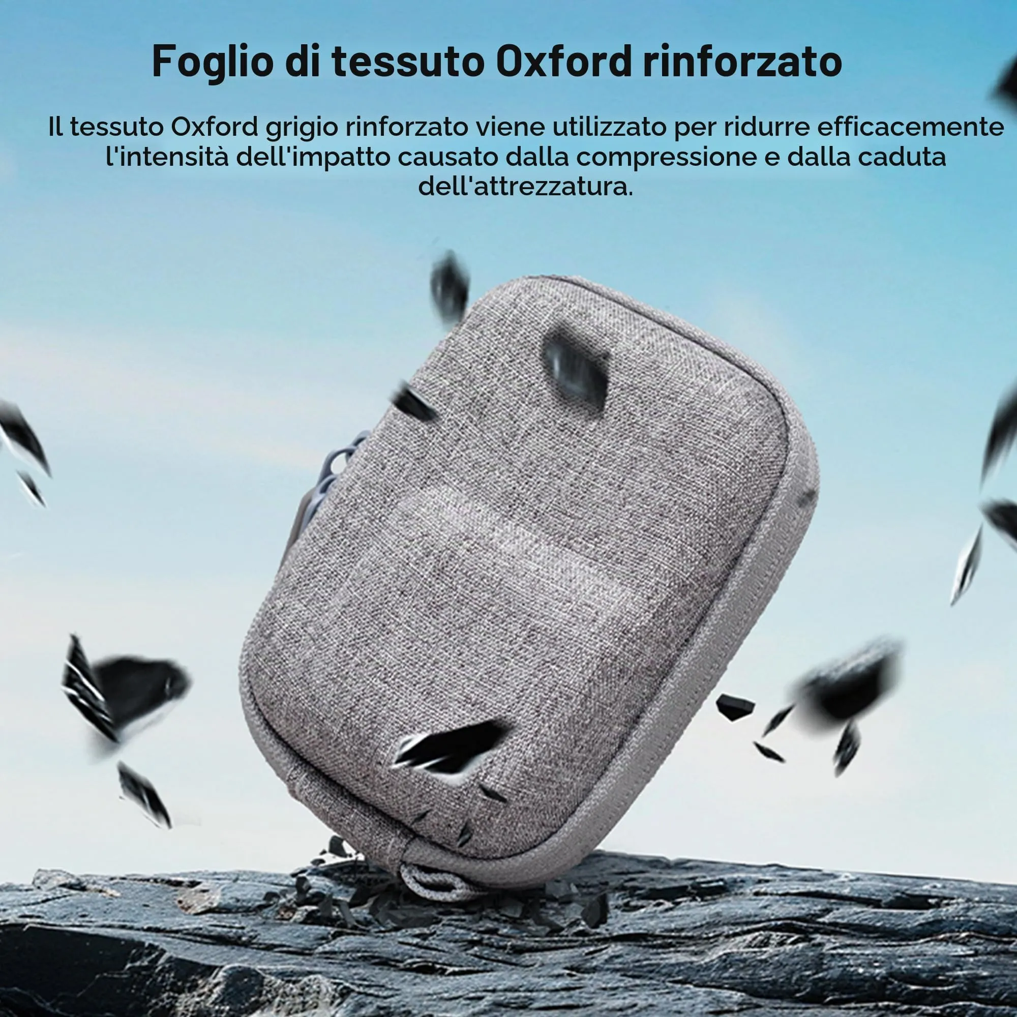 Lemxiee Custodia rigida per DJI Osmo Action 6 Cover Accessori + [2+2+2 Pezzi] Pellicola Vetro Temperato per DJI Osmo Action 6 Protettiva Case - immagine 2