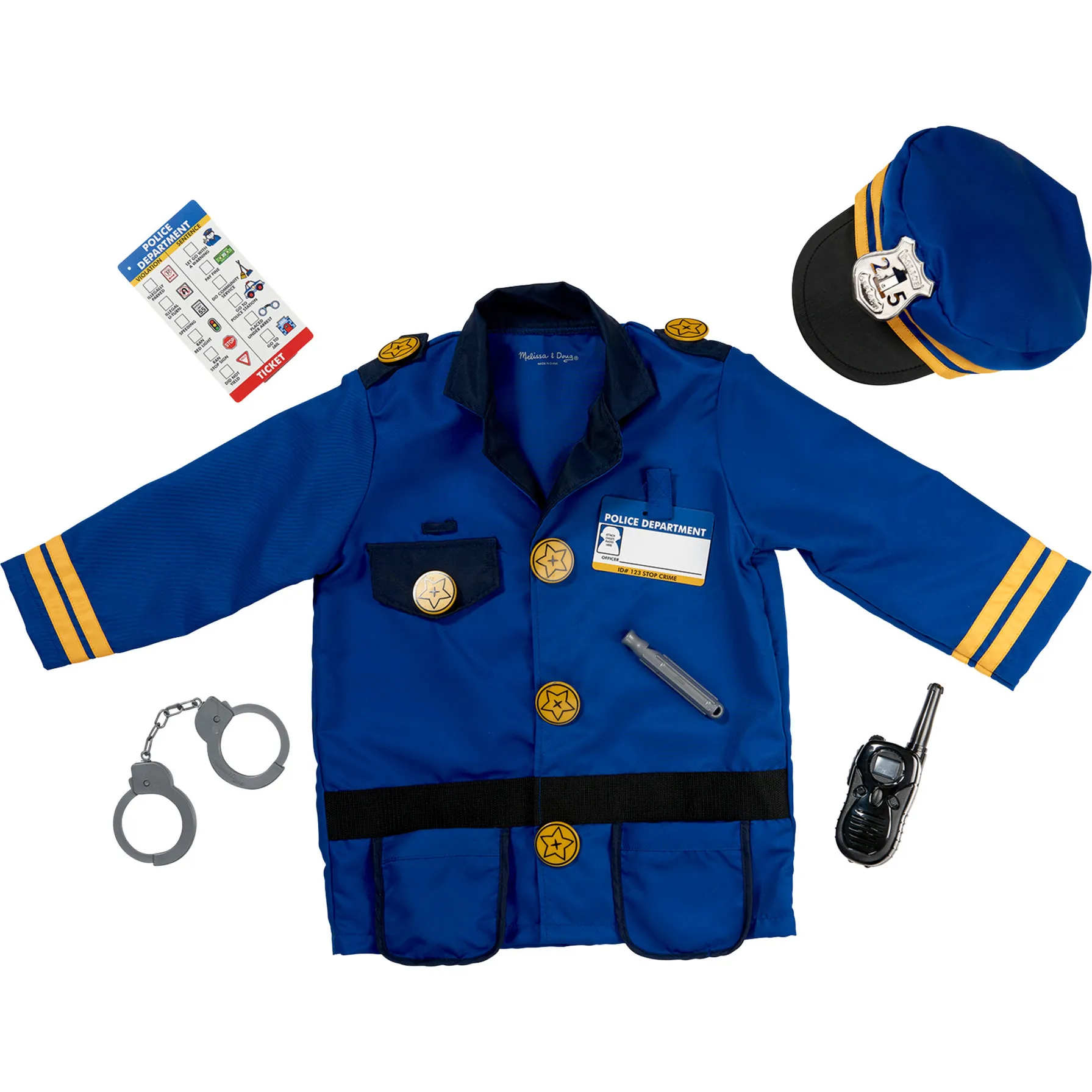 MPP RLP PoliceOfficerCstmRlplySet GML Costume in maschera Bambino Unisex Divisa, Gioco di ruolo - immagine 1