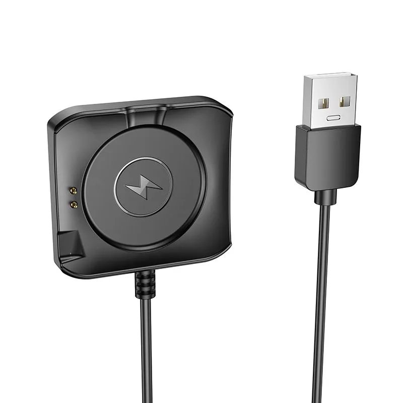 Cavo di Ricarica per Smartwatch HOCO Y28, USB-A, Nero - immagine 1