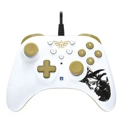 Gamepad SWITCH Horipad Turbo Wired Zelda Edition White e Gold NSW 463U - immagine 1