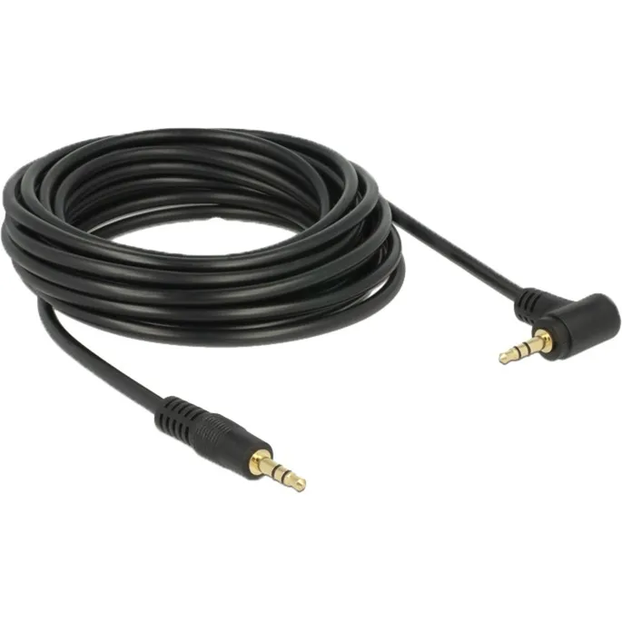5m 3.5mm M/M cavo audio Nero - immagine 1