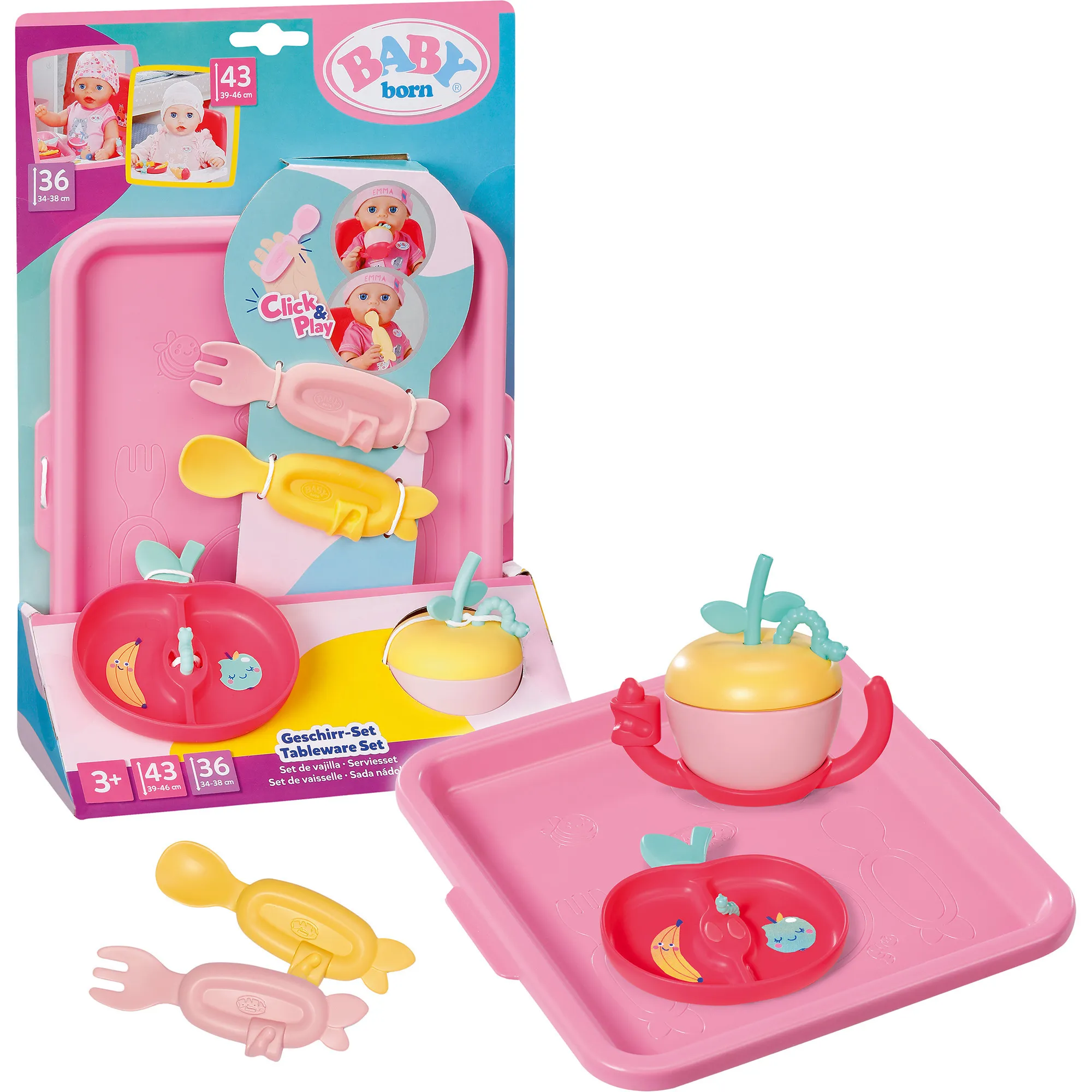 BABY born Set di Piatti, Accessori della bambola - immagine 1
