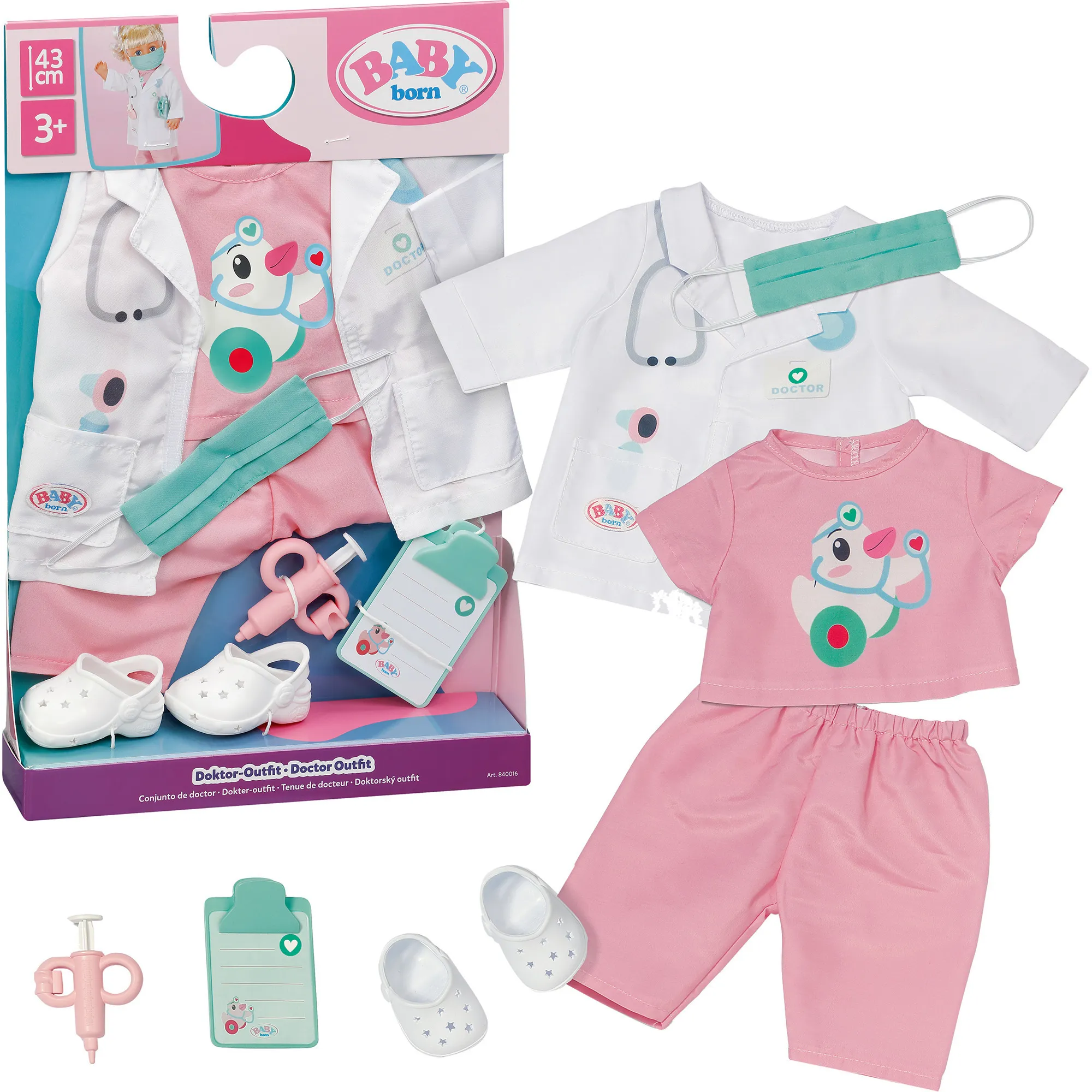 BABY born Completo da Dottore 43cm, Accessori della bambola - immagine 1