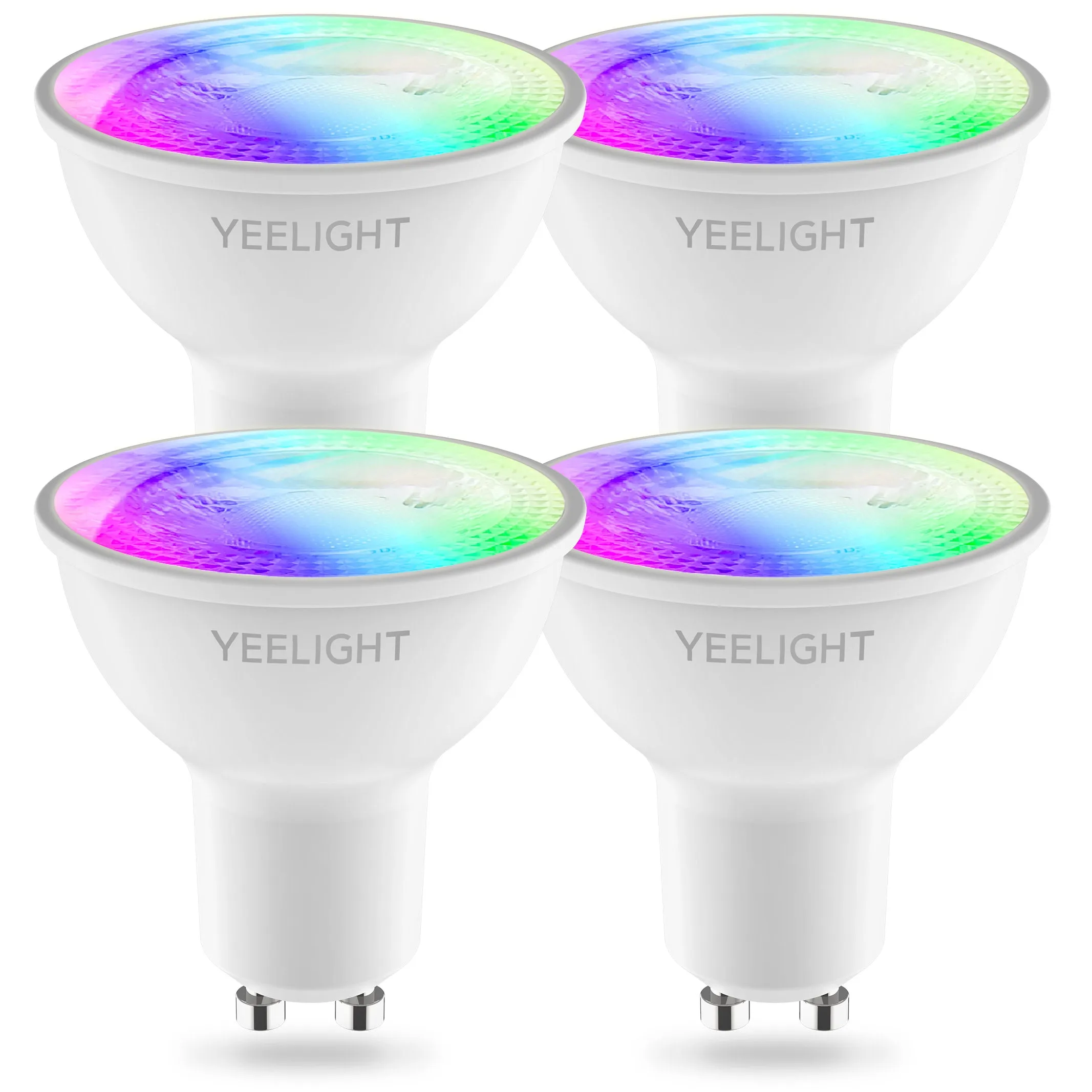 Lampadina LED Yeelight W1, Wi-Fi, GU10, 4.5W, 2700K - 6500K, 350lm, Set 4 pezzi, Multicolore YLDP004-A - immagine 1