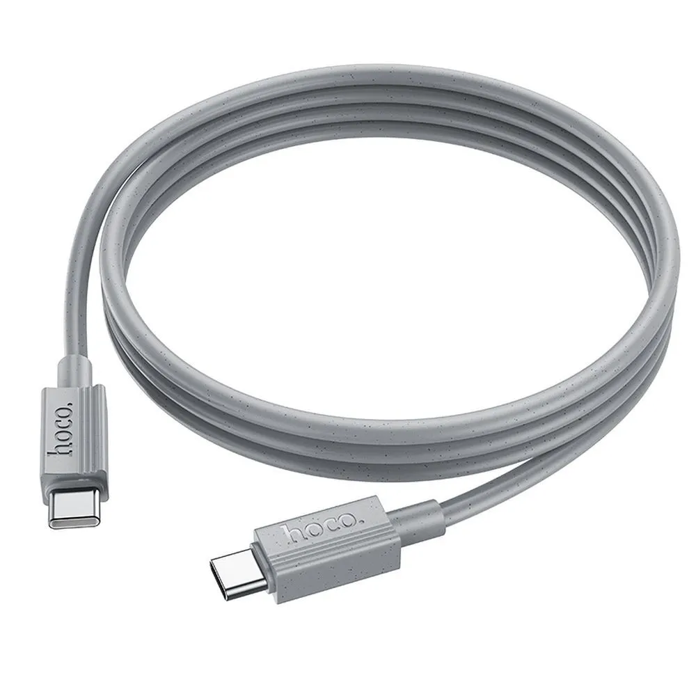 Cavo Dati e Ricarica USB-C - USB-C HOCO X107, 60W, 1m, Grigio - immagine 1