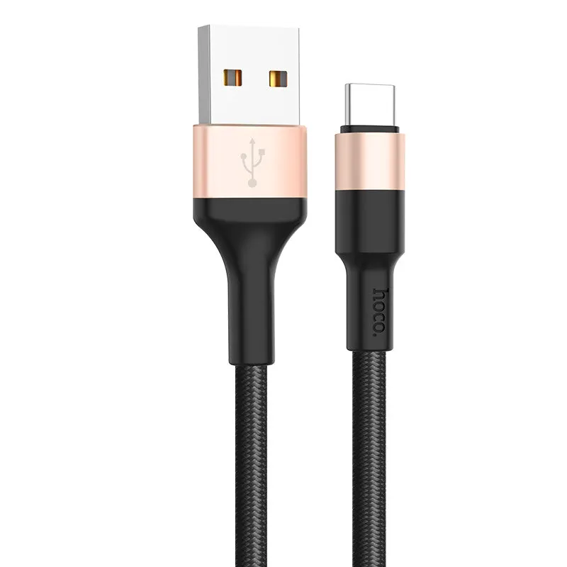 Cavo Dati e Ricarica USB-A - USB-C HOCO X26 Xpress, 18W, 1m, Dorato - immagine 1