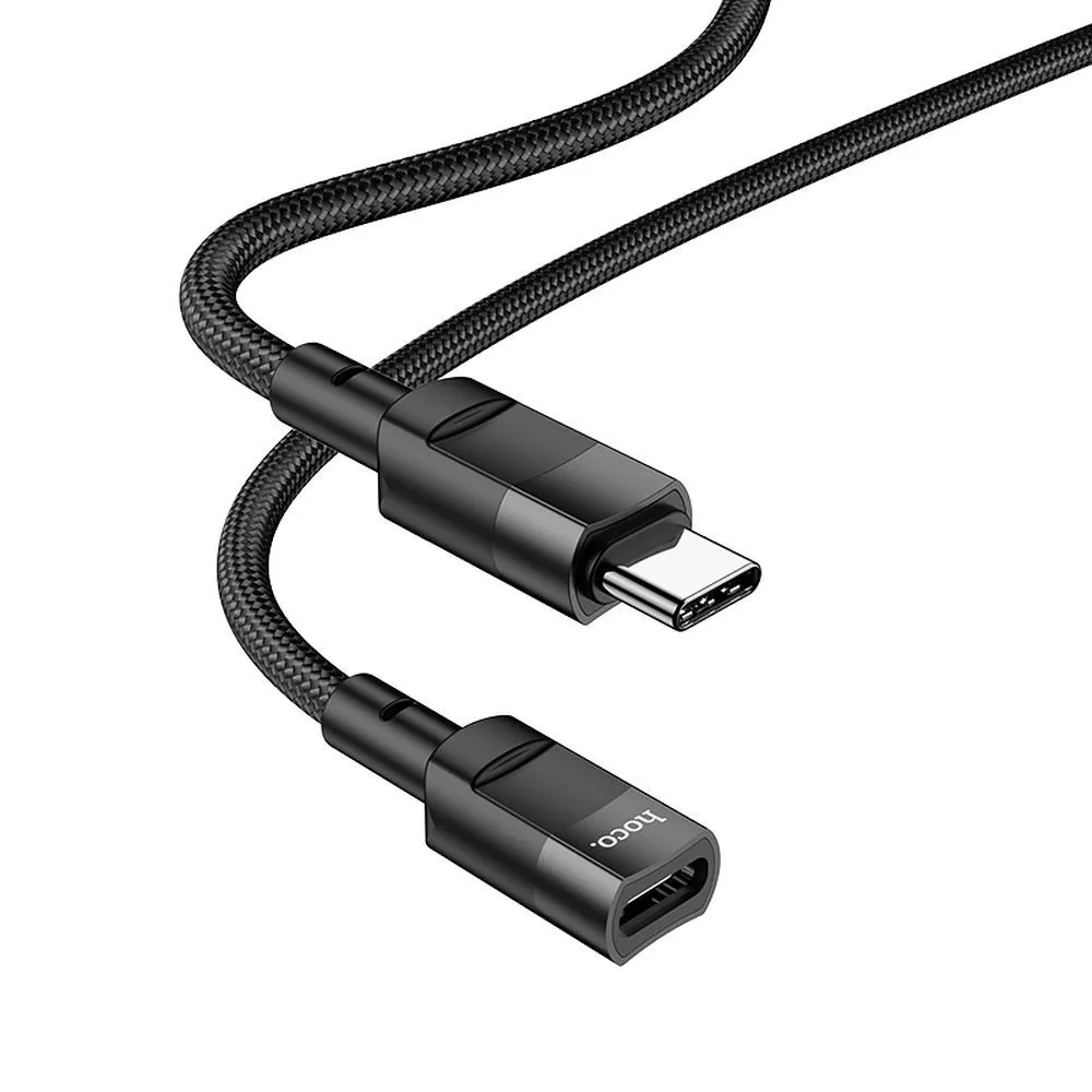 Adattatore Dati e Ricarica USB-C - USB-C HOCO U107, 1.2m, Nero - immagine 1