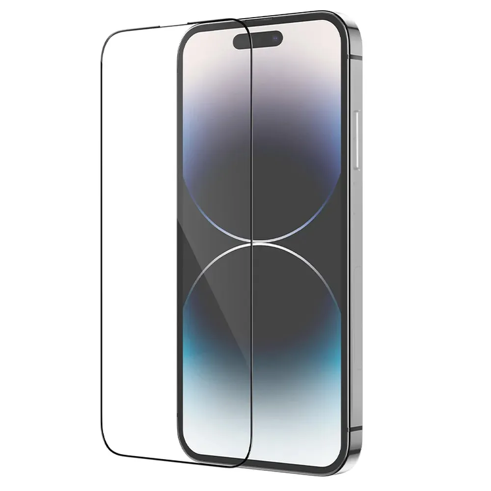 Pellicola Protettiva Schermo HOCO per Apple iPhone 14 Pro Max, Vetro Temperato, Full Glue, Set 25 pezzi, Nera - immagine 1