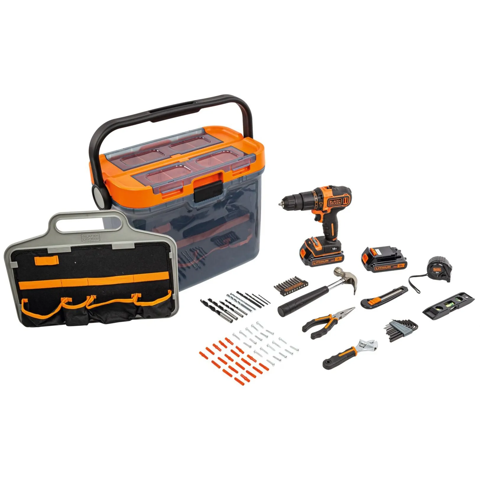 Trapano avvitatore a percussione a batteria BCKSB04, 18 volt, Cordless - immagine 1