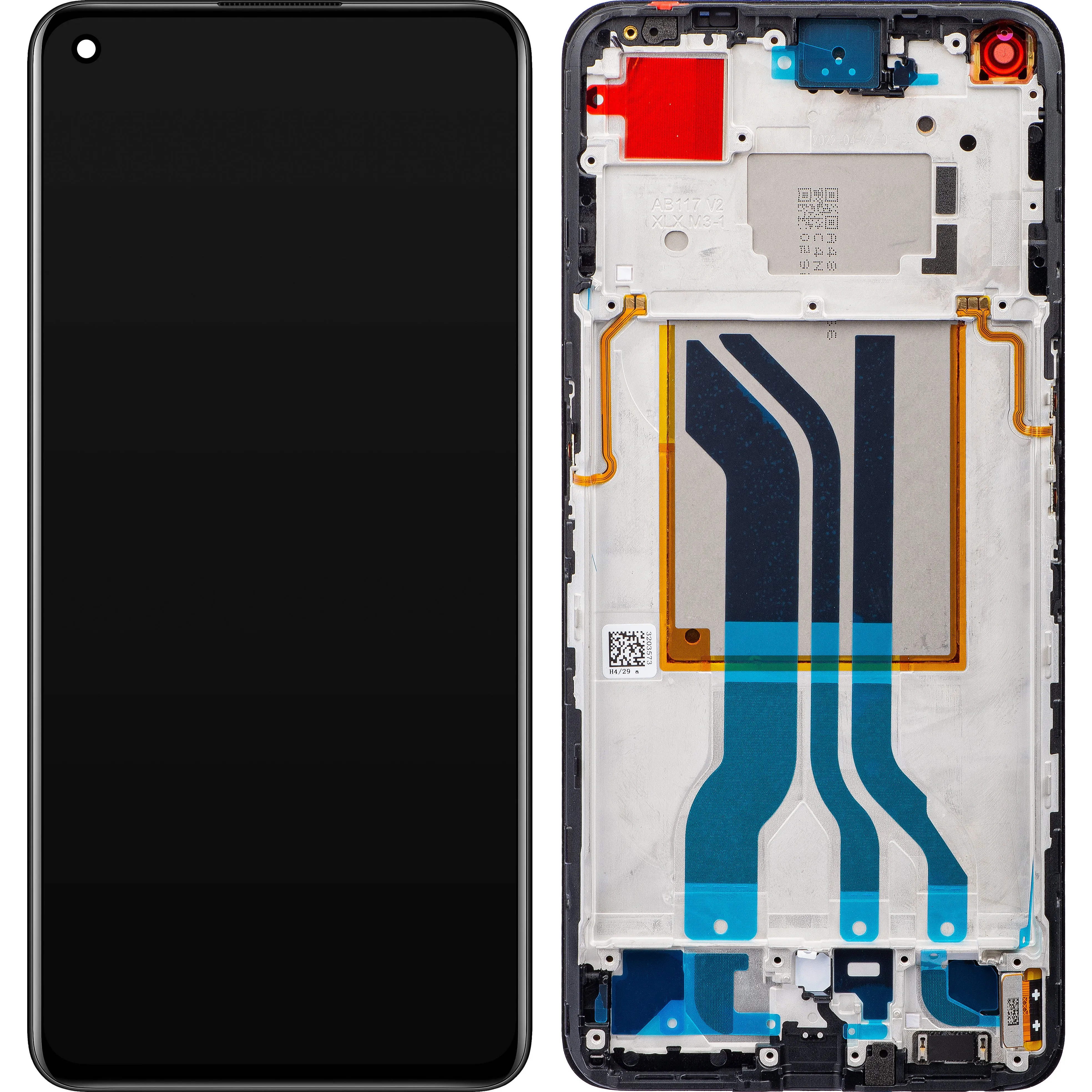 Realme GT2 Display touchscreen, con cornice, nero, Service Pack 4909345 - immagine 1