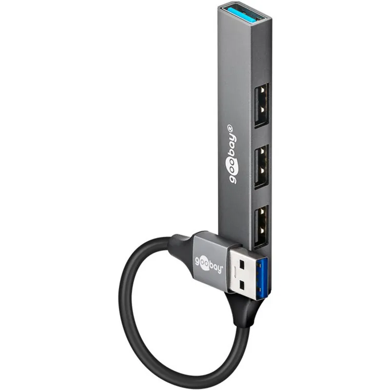 Hub USB sottile a 4 porte, USB-A a USB-A, USB 3.2 - immagine 1