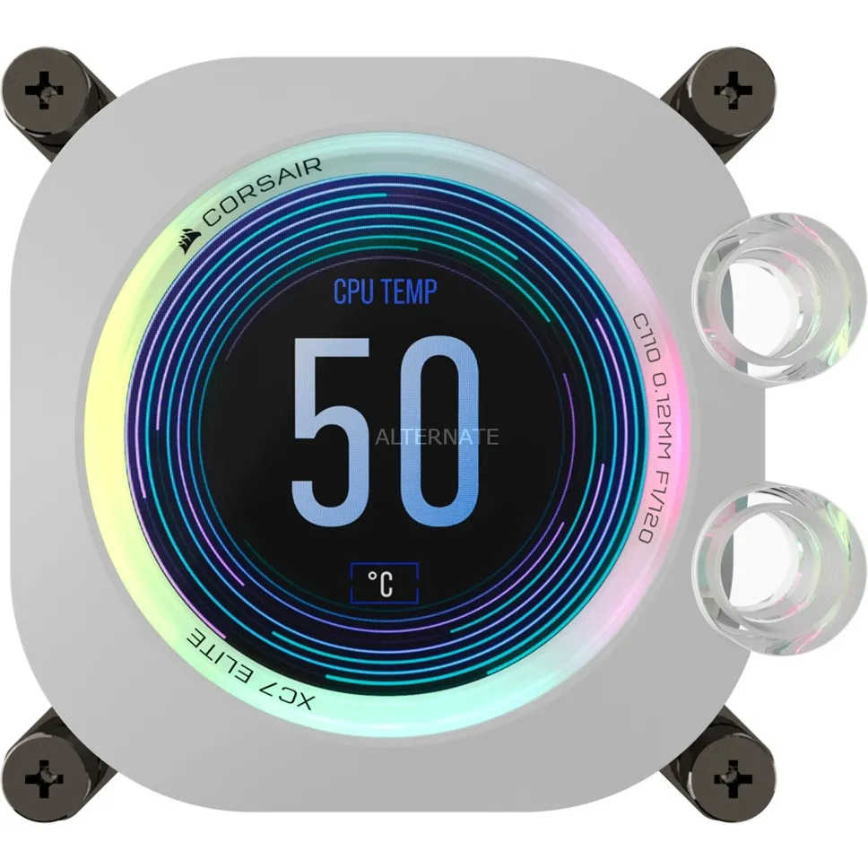 iCUE XC7 RGB ELITE LCD BIANCO, raffreddamento CPU - immagine 1