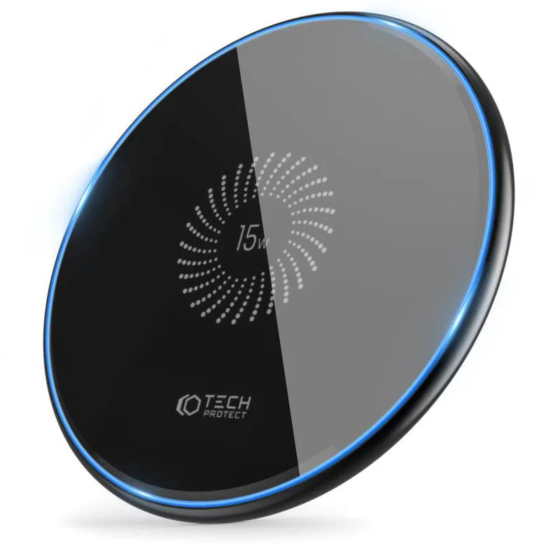 Caricabatterie Wireless Tech-Protect C1, 15W, 1.67A, Nero THP1413 - immagine 1