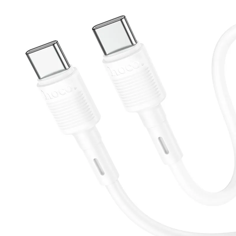 Cavo Dati e Ricarica USB-C - USB-C HOCO X83 Victory, 60W, 1m, Bianco - immagine 1