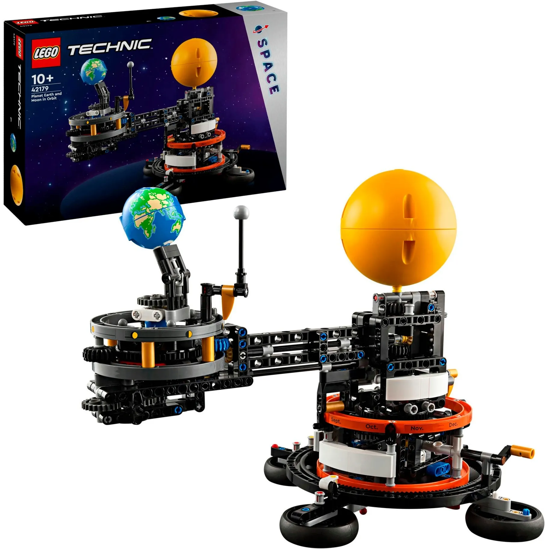 Technic 42179 Pianeta Terra e Luna in Orbita, Giochi Spaziali per Bambini 10+, Sistema Solare da Costruire con Rotazione, Giochi di costruzione - immagine 1