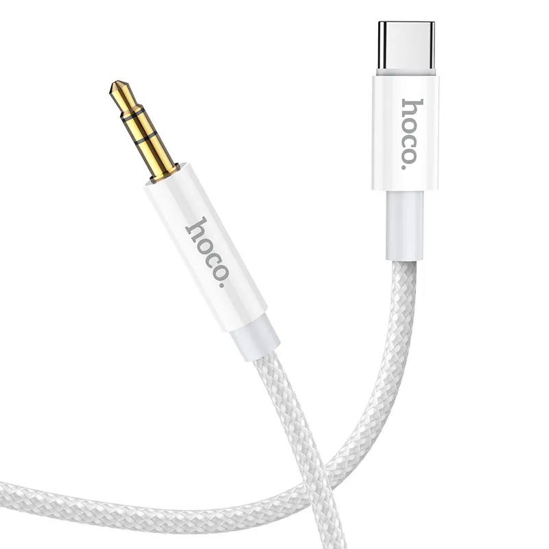 Cavo Audio USB-C - 3.5mm HOCO UPA19, 1m, Argento - immagine 1