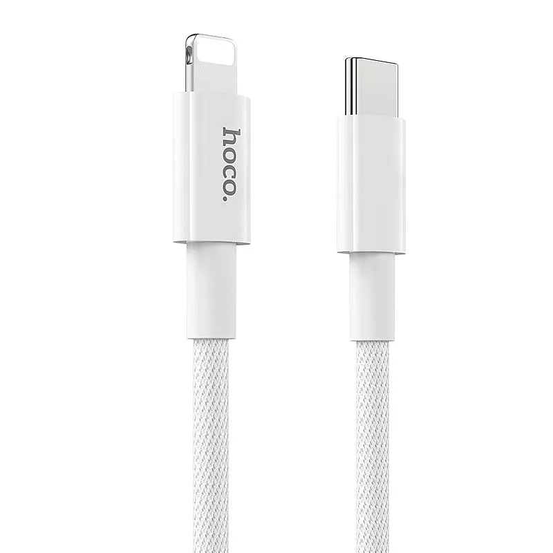 Cavo Dati e Ricarica USB-C - Lightning HOCO X56, 20W, 1m, Bianco - immagine 1