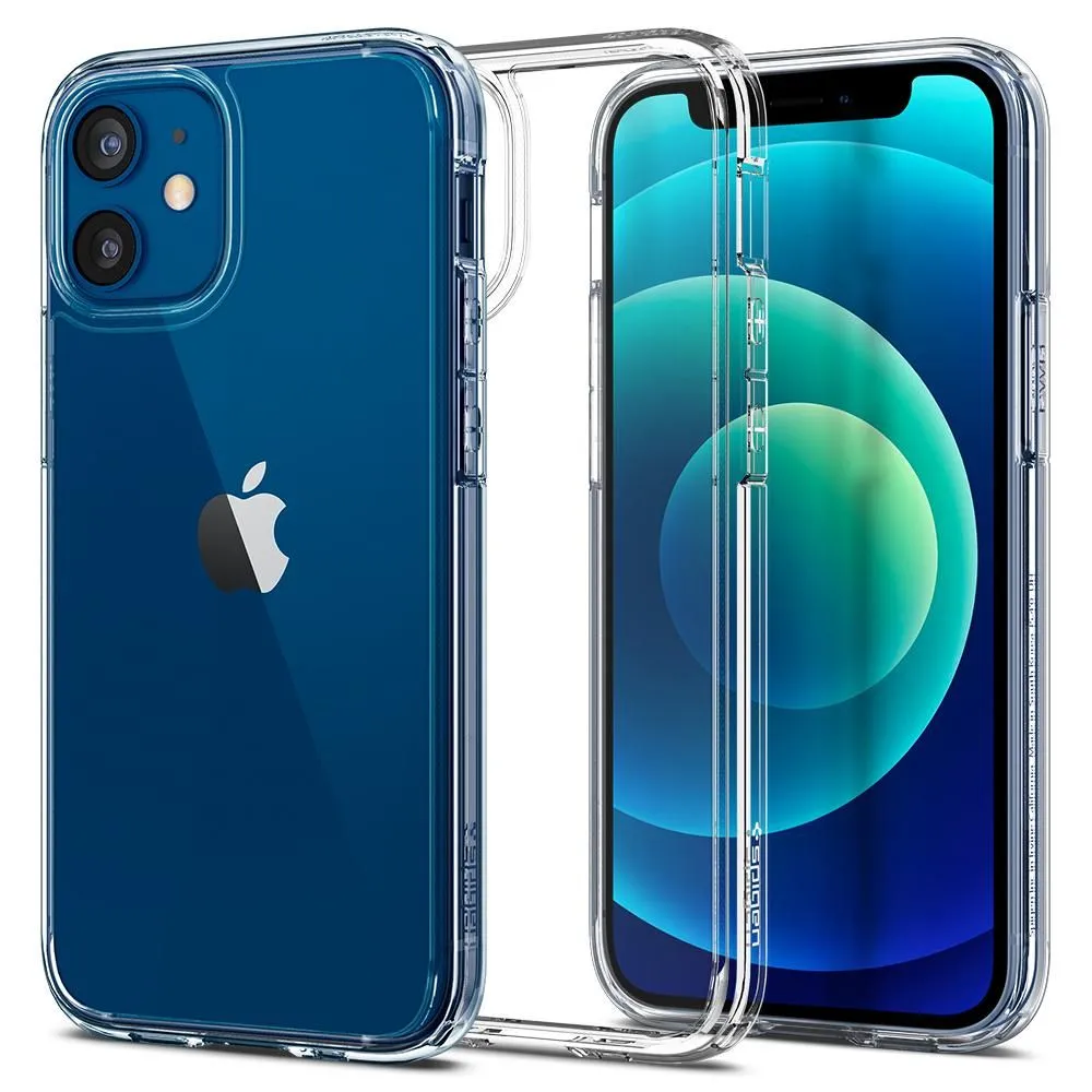 Custodia per Apple iPhone 12 / 12 Pro, Spigen, Ultra Hybrid, Trasparente ACS01702 - immagine 1